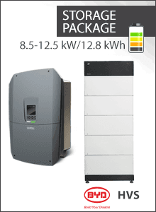 12.8 kWh Storage Package - Kostal Plenticore G3 M + 5x BYD HVS