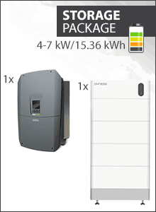 15.36 kWh Paquete almacenamiento - Kostal Plenticore G3 M + 4x Dyness Tower Pro