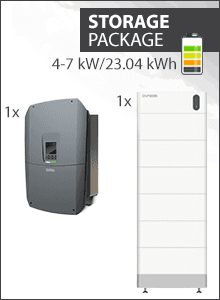 23.04 kWh Paquete almacenamiento - Kostal Plenticore G3 M + 6x Dyness Tower Pro