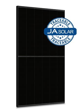 JA Solar 495W N-type TOPCon Traceable , dubbel glas bifaciaal, 60 cellen, All Negro, MC4