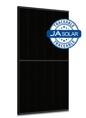 JA Solar 500W N-type TOPCon Traceable , dubbel glas bifaciaal, 60 cellen, All Negro, MC4