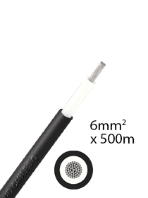 Athilex 6 mm2 single-core 500 m - negro
