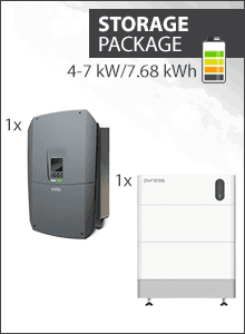 7.68 kWh Paquete almacenamiento - Kostal Plenticore G3 S + 2x Dyness Tower Pro