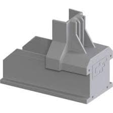 Esdec ClickFit EVO Riel de montaje End Cap gris