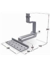 Renusol gancho de techo roestvrij staal Tegola Portoghese (geen houtschroef)