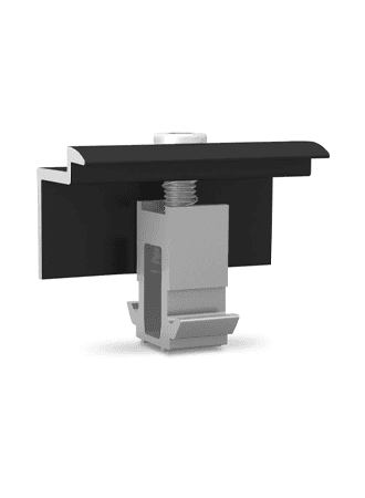 K2 DomeClamp eindklem 30-50 mm, negro geanodiseerd