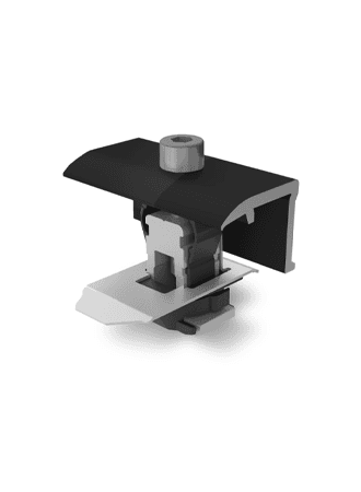 K2 eindklem 25-40 mm, negro geanodiseerd