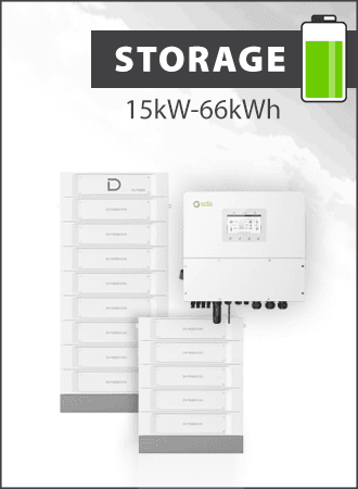Solis S6 EH3P15K-H-EU y Dyness Stack 100 66 kWh Paquete almacenamiento 