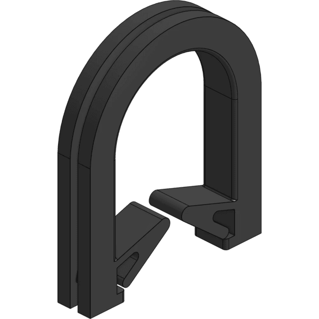 Sunbeam | Kabeldoorvoer zijplaten negro