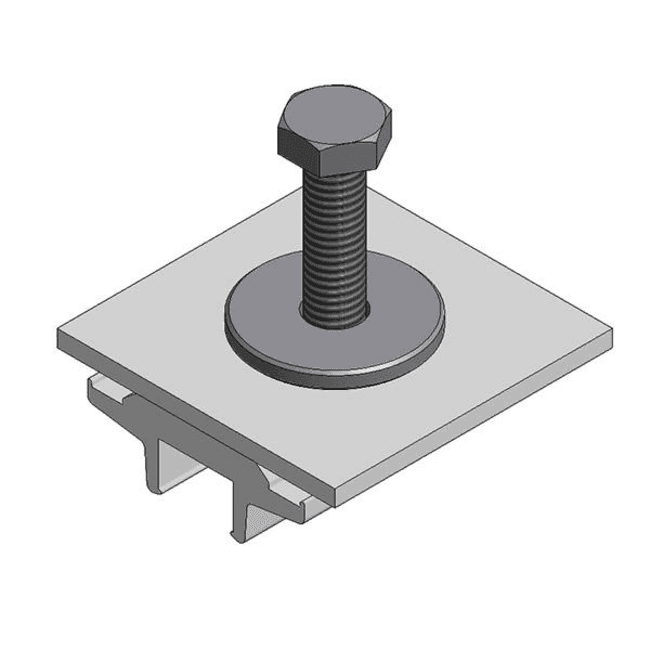 Van der Valk | ValkPitched - Clamp | Alu. Klem para power optimizer/micro Inversor
