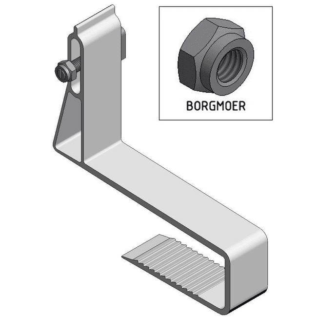 Van der Valk | ValkPitched - Clamp | Alu. Slimline roof hook | Twist