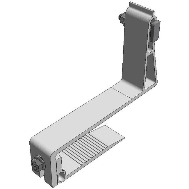 Van der Valk | ValkPitched - Clamp | Alu. Slimline gancho de techo | verstelbaar | Twist