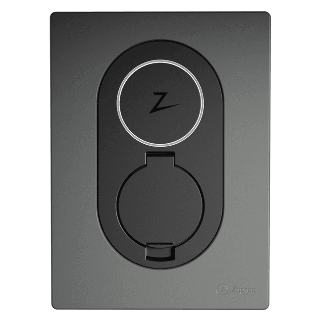 Zaptec Go & Go2 | Front Cover | Rock Grey