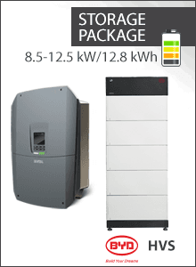 12.8 kWh Paquete almacenamiento - Kostal Plenticore G3 M + 5x BYD HVS