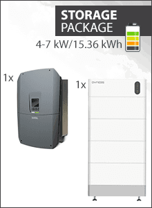 15.36 kWh Paquete almacenamiento - Kostal Plenticore G3 M + 4x Dyness Tower Pro