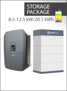 20.5 kWh Paquete almacenamiento - Kostal Plenticore G3 M + 4x Pylontech Force H3
