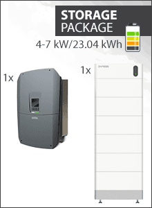23.04 kWh Paquete almacenamiento - Kostal Plenticore G3 M + 6x Dyness Tower Pro