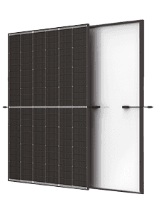 Trina 450W, N-type I-TopCon, dubbel glas Vertex S+, 72 cellen, negro frame, MC4