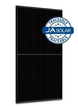 JA Solar 495W N-type TOPCon Traceable , dubbel glas bifaciaal, 60 cellen, All Negro, MC4