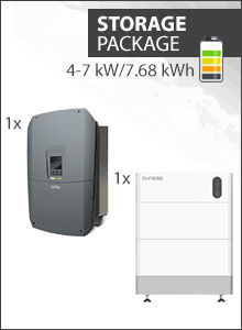 7.68 kWh Paquete almacenamiento - Kostal Plenticore G3 S + 2x Dyness Tower Pro