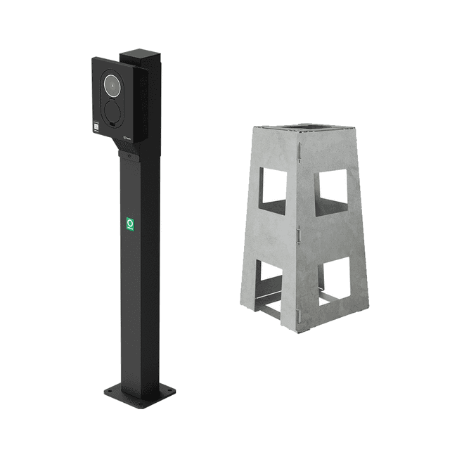 Onepole | Montagepaal | Para 1x Zaptec Go&Go2