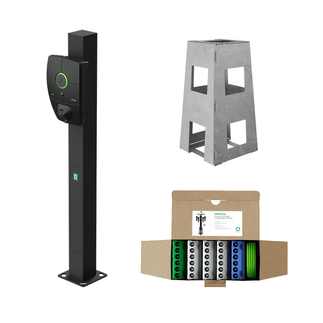 Onepole | Montagepaal | Para 1x Zaptec Pro