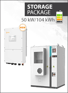 Solis 2x 3PH 50kW con Pylontech 313kWh air-cooled Armario batería