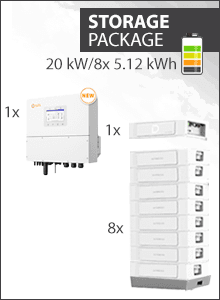 Solis S6 EH3P20K-H-EU y Dyness Stack 100 41kWh Paquete almacenamiento
