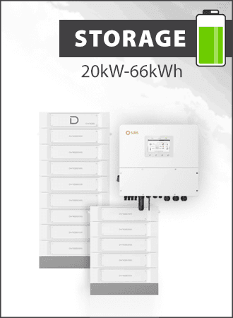 Solis S6 EH3P20K-H-EU y Dyness Stack 100 66 kWh Paquete almacenamiento 