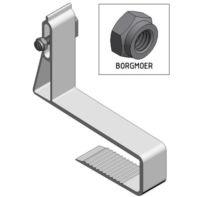 Van Der Valk Van der Valk | ValkPitched - Clamp | Alu. Slimline gancho de techo | Twist