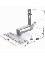 Renusol VarioSole Acero inoxidable gancho de techo para Pantiles No Wood Screws