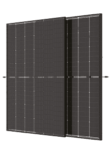 Trina 445W, N-type I-TopCon, dubbel glas Vertex S+, 72 cellen, Transparent, negro frame, MC4
