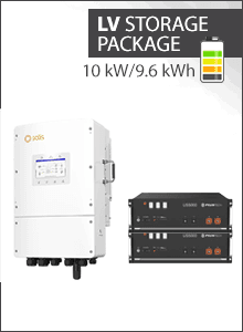 9,6 kWh LV Paquete almacenamiento - Solis 10kW 3PH hybrid LV + 2x Pylontech US5000