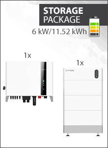 11.52 kWh Opslagpakket - Solis S6-EH3P-6K  + 3x Dyness Tower Pro