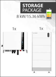 15.36 kWh Opslagpakket - Solis S6-EH3P-8K  + 4x Dyness Tower Pro