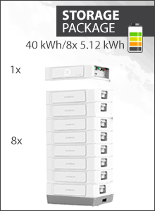 40kWh Dyness Stack100 Opslag Pakket - 8x 5.12kWh Batterij Stapel