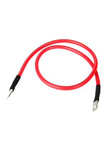 50mm2 2m kabel met M8 ring kabelschoenen - rood