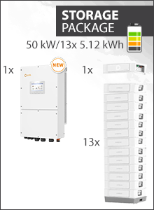 66kWh Dyness Stack100 Opslag Pakket - 13x 5.12kWh Batterij Stapel