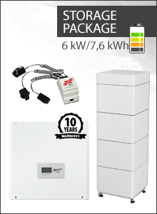 6kW Omvormer + 7,6kWh Batterij Pakket