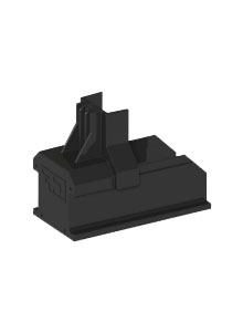 ClickFit EVO montagerail eindkap - zwart