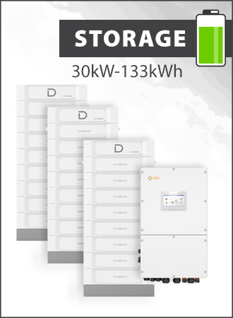 Solis S6 EH3P30K-H-EU en Dyness Stack 100 133 kWh opslagpakket 