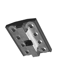 Universele middenklem met potentiaalvereffening - zwart